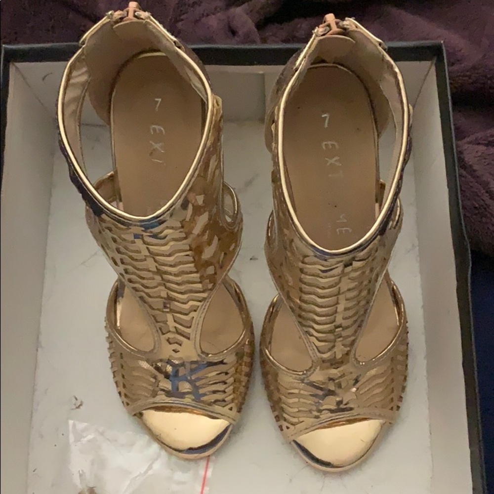 Rose gold shoes!
